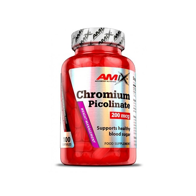 Supliment nutritiv Chromium Picolinate, AMIX, 100 capsule