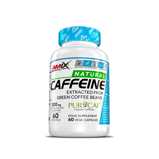 Supliment nutritiv AMiX, Natural Caffeine, 200mg, 60 capsule