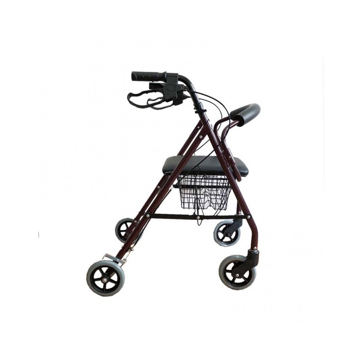 Rolator pliabil cu 4 roti si cos cumparaturi Kaiyang