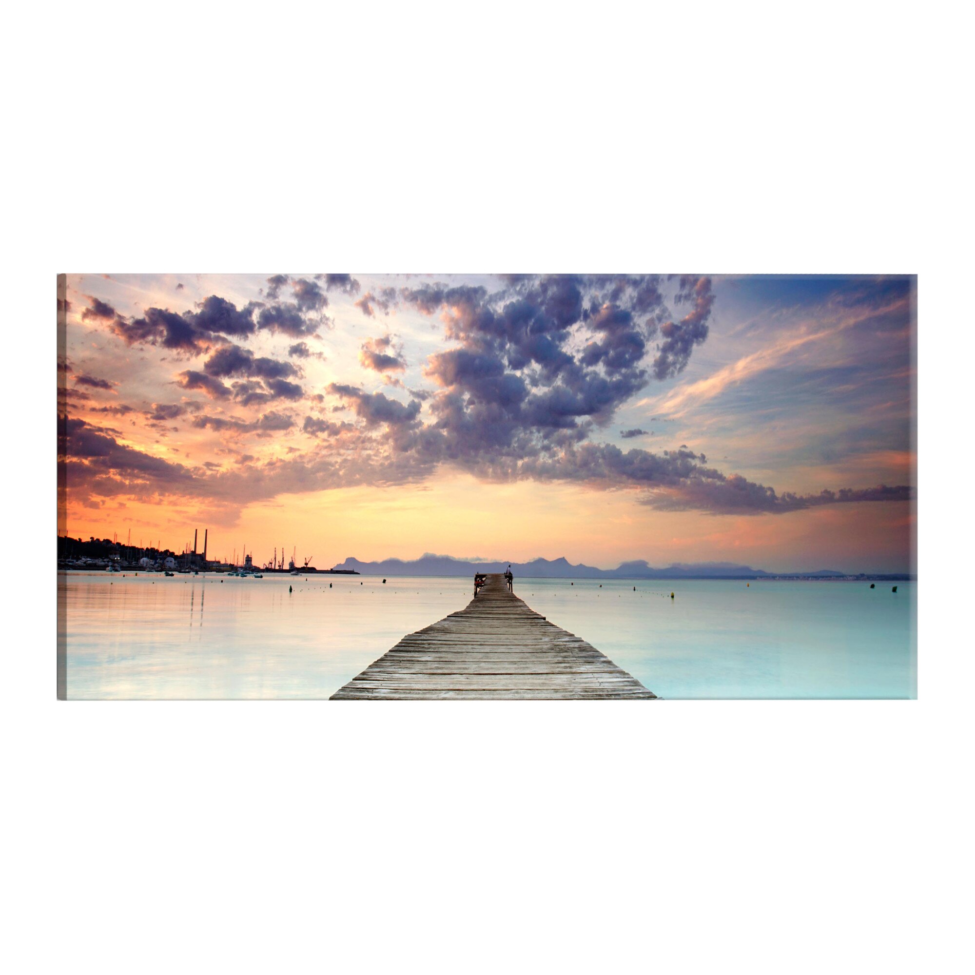 Tablou canvas - Pier pe Caraibe - 150 x 50 cm
