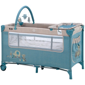 Patut pliabil cu 2 nivele si accesorii bebelusi si copii Bebe Royal Turcoaz 201 Patut pliabil cu 2 nivele si accesorii bebelusi si copii Bebe Royal Turcoaz 201