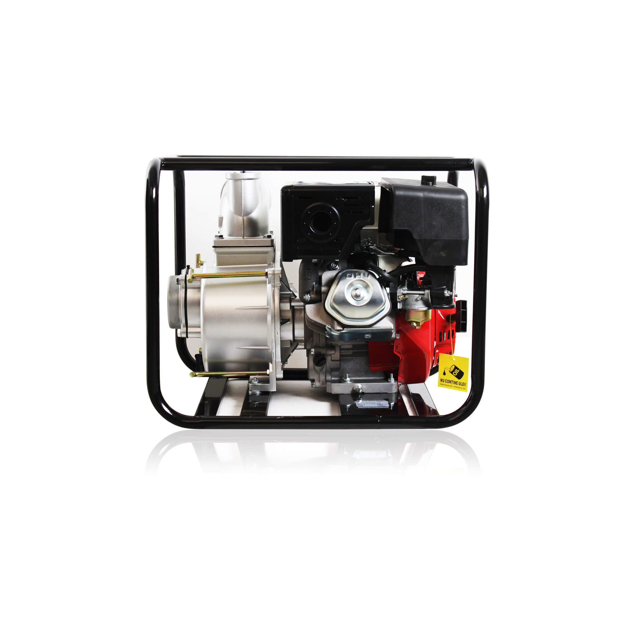 Motopompa pentru ape murdare Breckner WP 40D, motor pe benzina 4T, 13 CP, aspirare si refulare 4