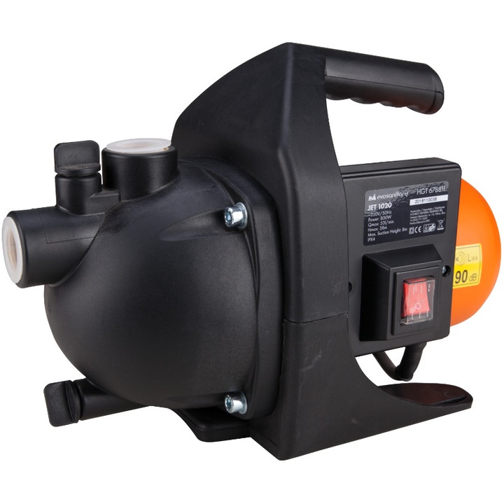 Градинска помпа Jet105 1020 EvoSanitary, 800 W, пластмасов корпус, 3100 l/h
