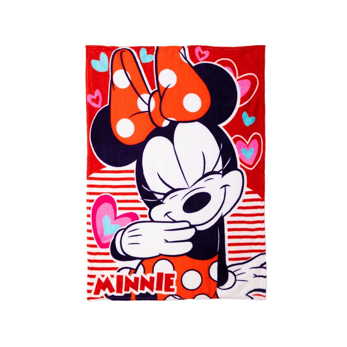 Paturica fleece, Love Minnie, 120x90cm