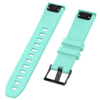 Curea ceas Smartwatch pentru Garmin Fenix 5, 22 mm Silicon iMK Ultra Quality Turquoise Curea ceas Smartwatch pentru Garmin Fenix 5, 22 mm Silicon iMK Ultra Quality Turquoise