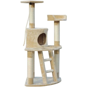 Ansamblu de joaca pentru pisici Mellow Kenzo, 55x55x120 cm, Crem Ansamblu de joaca pentru pisici Mellow Kenzo, 55x55x120 cm, Crem