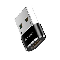 Adaptor Conversie USB La USB Type-C Baseus CAAOTG-01, 5A, Negru