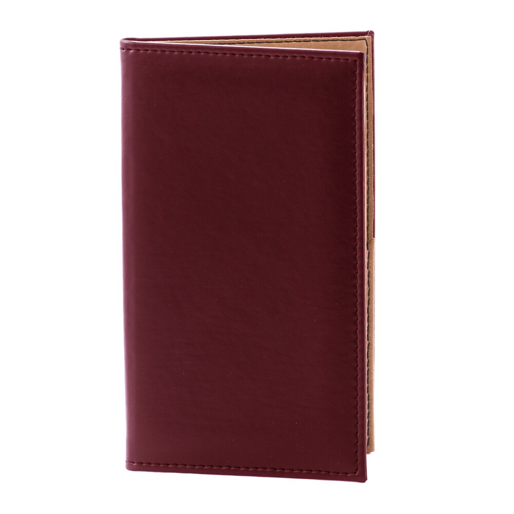 Nota de plata Restaurant piele PU Classic Mk bordo