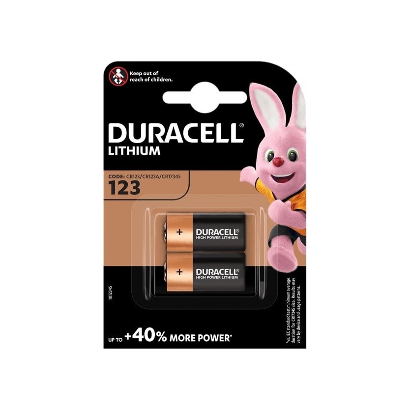 Baterii litiu Duracell DL123A CR123A 3V 1 set