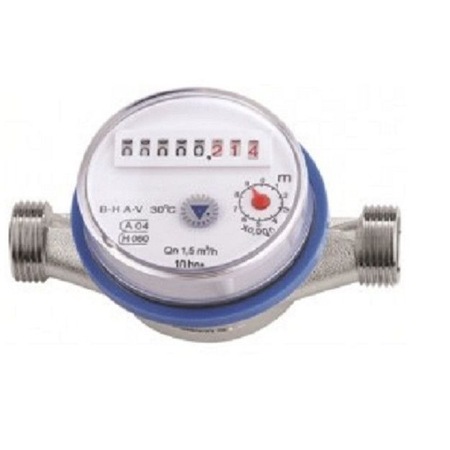 Contor apa, Timely, DN15 1/2, pentru apa rece, din alama, clasa metrologica C, presiune nominala 3 bar