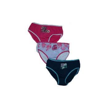 Set 3 chiloti fetite Sun City Soy Luna HQ3055-R, Multicolor Set 3 chiloti fetite Sun City Soy Luna HQ3055-R, Multicolor