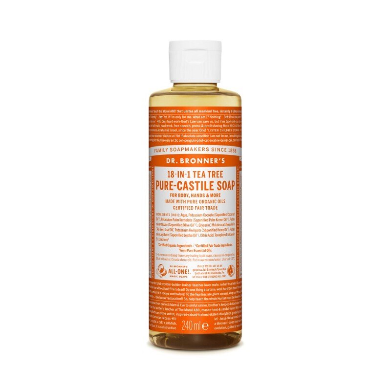 Sapun lichid de Castilia 18-in-1 Arbore de ceai, 240 ml - Dr.Bronner's