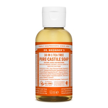 Dr. Bronner's, Sapun Organic cu Ulei esential pur de Arbore de Ceai - 60 ml Dr. Bronner's, Sapun Organic cu Ulei esential pur de Arbore de Ceai - 60 ml