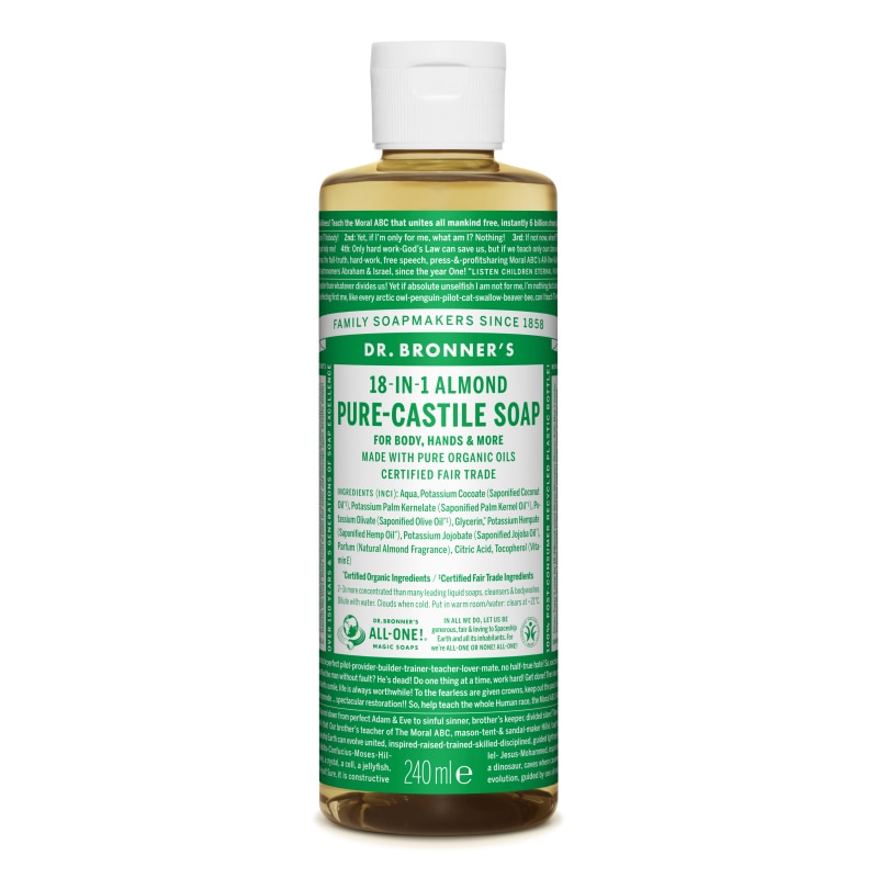 Sapun lichid de Castilia 18-in-1 Migdale, 240 ml - Dr.Bronner's