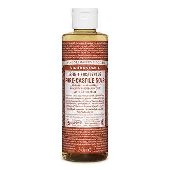 Sapun lichid de Castilia 18-in-1 Eucalipt, 240 ml - Dr.Bronner's Sapun lichid de Castilia 18-in-1 Eucalipt, 240 ml - Dr.Bronner's