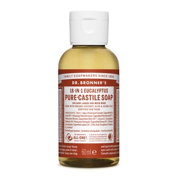 Dr. Bronner’s, Sapun Organic cu Ulei Esential de Eucalipt, 60 ml Dr. Bronner’s, Sapun Organic cu Ulei Esential de Eucalipt, 60 ml