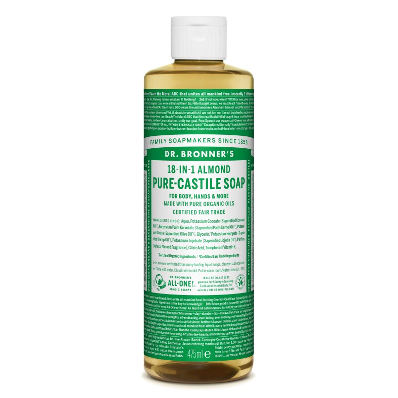 Sapun lichid de Castilia 18-in-1 Migdale, 475 ml - Dr.Bronner's