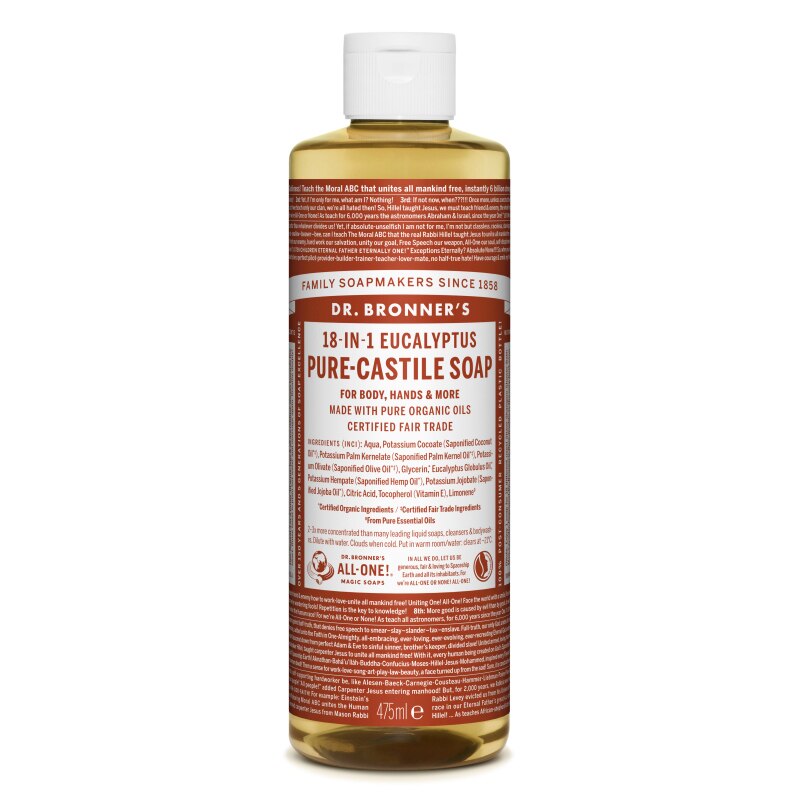 Sapun lichid de Castilia 18-in-1 Eucalipt, 475 ml - Dr.Bronner's
