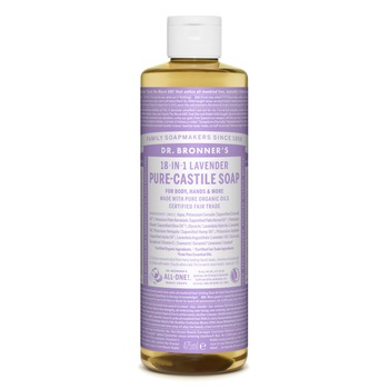 Sapun lichid de Castilia 18-in-1 Lavanda, 475 ml - Dr.Bronner's Sapun lichid de Castilia 18-in-1 Lavanda, 475 ml - Dr.Bronner's