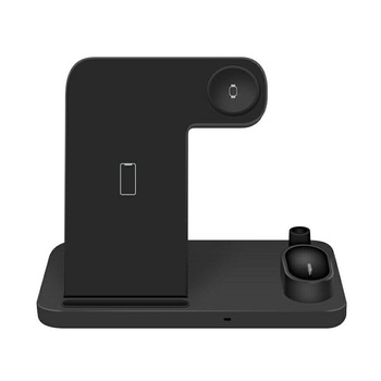 Statie incarcare/incarcator Wireless 4in1, cablu de incarcare Type C, pentru iPhone/Airpods/Apple Watch/ Pix pentru Ipad Negru, BBL1240 Statie incarcare/incarcator Wireless 4in1, cablu de incarcare Type C, pentru iPhone/Airpods/Apple Watch/ Pix pentru Ipad Negru, BBL1240