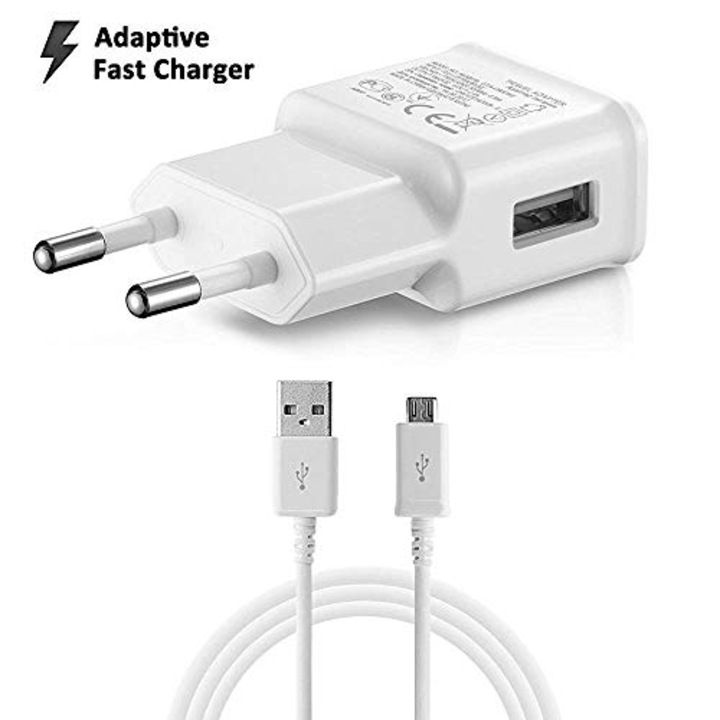 Incarcator Fast-Charge cu cablu micro USB 1 m