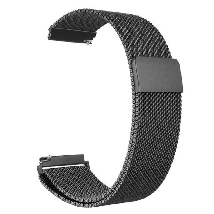 Метална магнитна каишка Nordic за smartwatch Huawei watch GT/GT 2, 42mm, Черен, 20mm