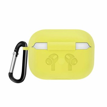 Husa suport casti pentru Apple AirPods 3/AirPods Pro, Galben Husa suport casti pentru Apple AirPods 3/AirPods Pro, Galben