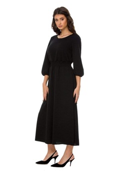 Rochie, Encoded, lunga, stil elegant-casual, neagra, 42 EU Rochie, Encoded, lunga, stil elegant-casual, neagra, 42 EU