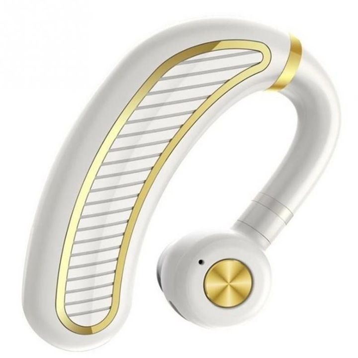Techstar K21 Bluetooth headset, HD hang, nagy autonómia, fehér / arany