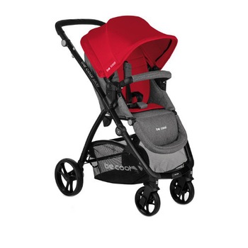Carucior Be Cool 3 in 1 cu Landou Transformabil in Scaun Auto Slide Match, Be Red Carucior Be Cool 3 in 1 cu Landou Transformabil in Scaun Auto Slide Match, Be Red