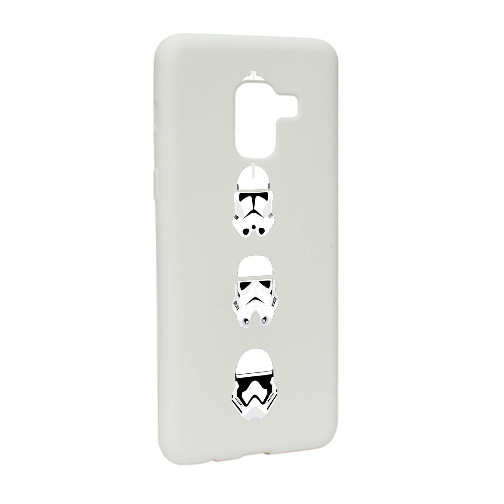 Husa de protectie Star Wars - Trooper, Movie pentru Samsung Galaxy A5 2018, rezistenta la uzura, anti-alunecare, din silicon Premium, W396