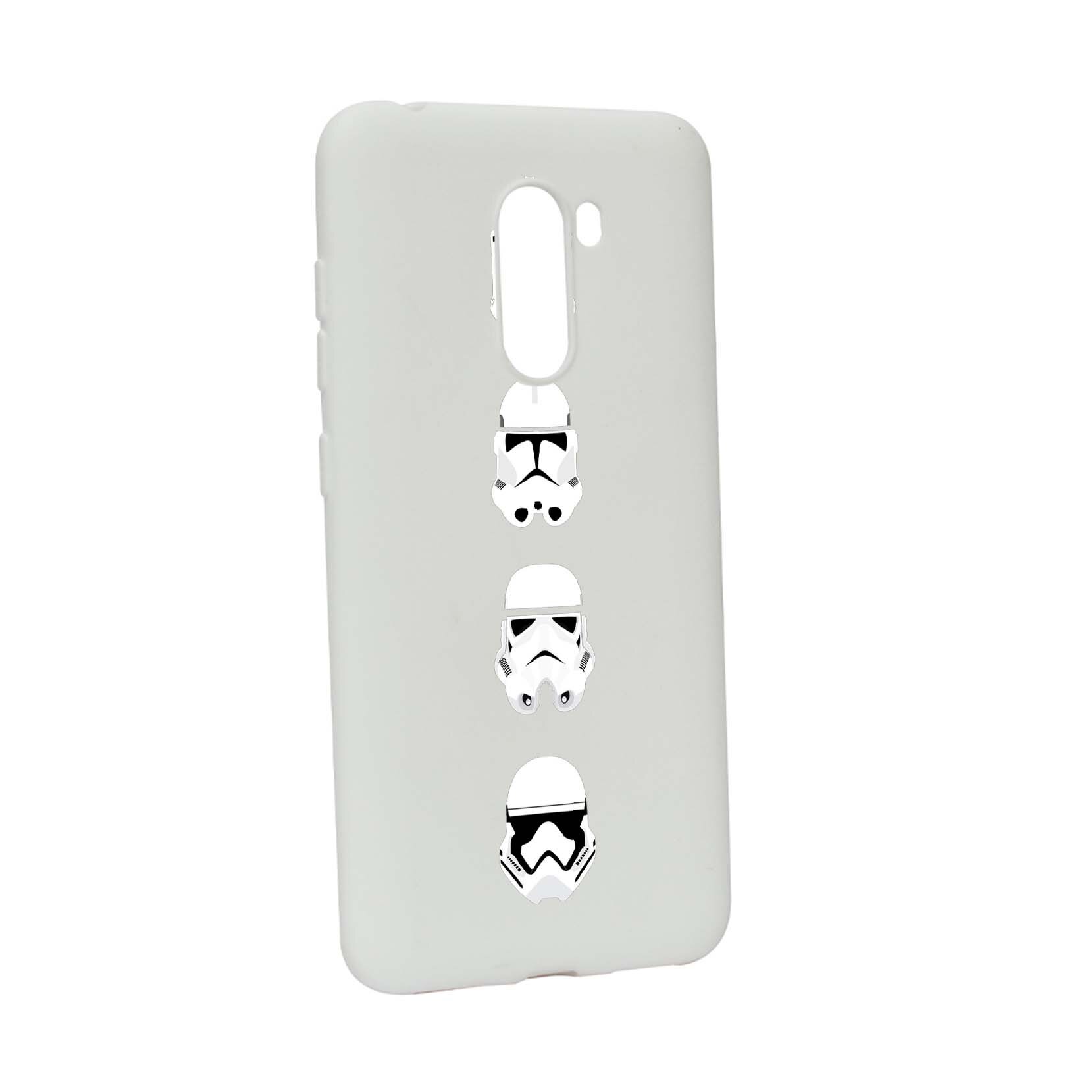 Husa de protectie Star Wars - Trooper, Movie pentru Xiaomi PocoPhone F1, rezistenta la uzura, anti-alunecare, din silicon Premium, W396