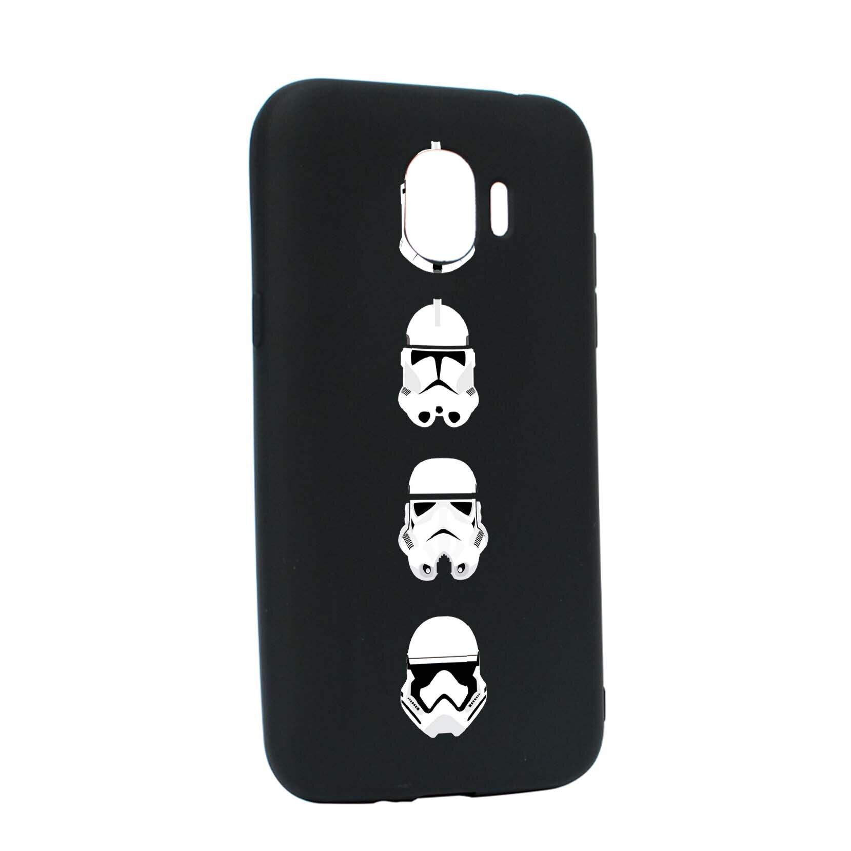 Husa de protectie Star Wars - Trooper, Movie pentru Samsung Galaxy J4 2018, rezistenta la uzura, anti-alunecare, din silicon Premium, B396