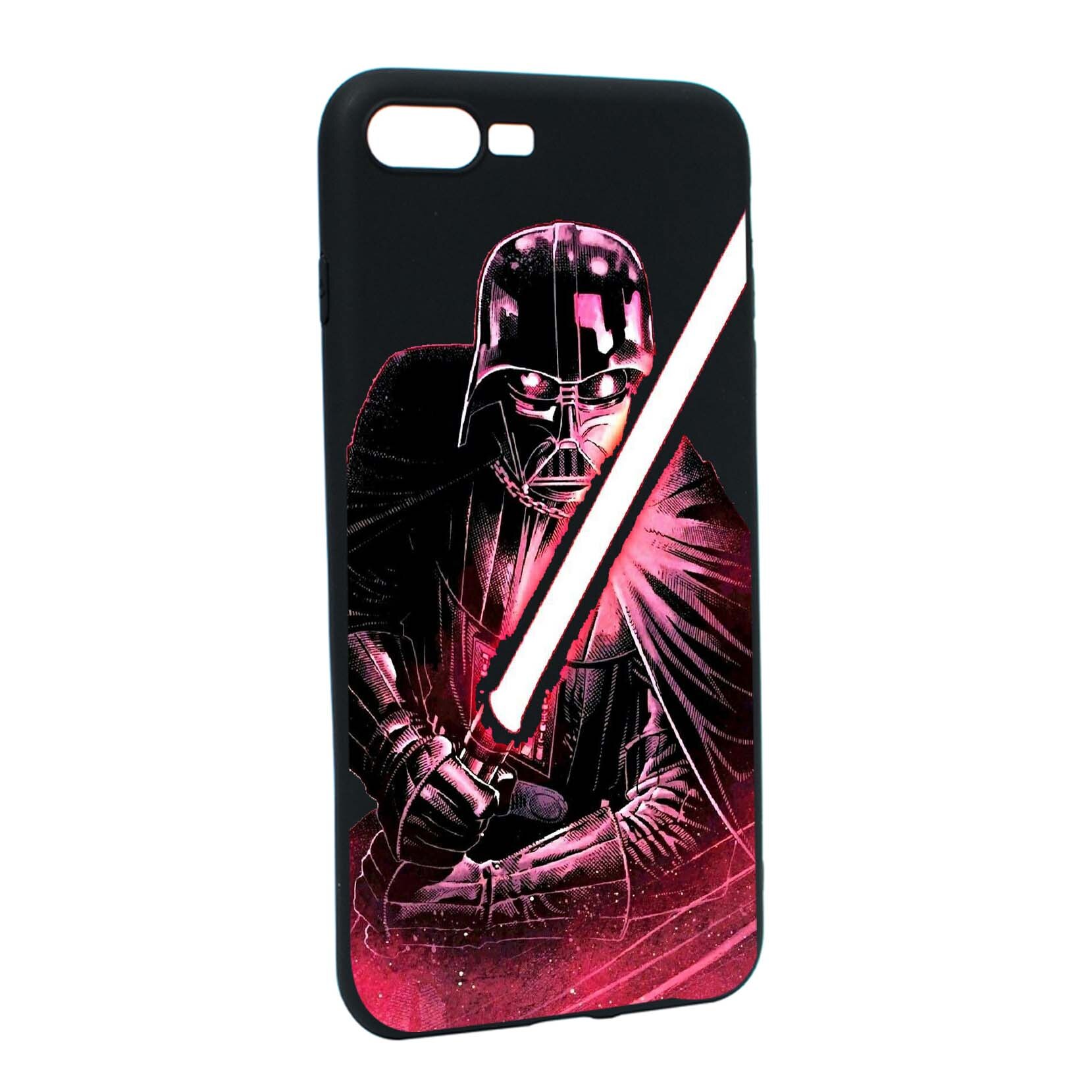 Husa de protectie Star Wars - Darth Vader, Movie pentru Apple iPhone 7 Plus / 8 Plus, rezistenta la uzura, anti-alunecare, din silicon Premium, B397