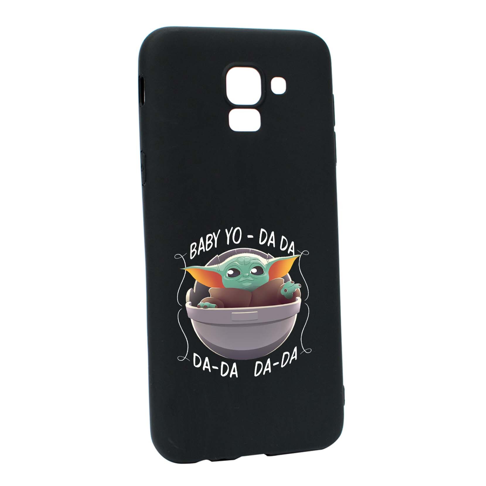 Husa de protectie Star Wars - Baby Yoda, Movie pentru Samsung Galaxy J6 2018, rezistenta la uzura, anti-alunecare, din silicon Premium, B399
