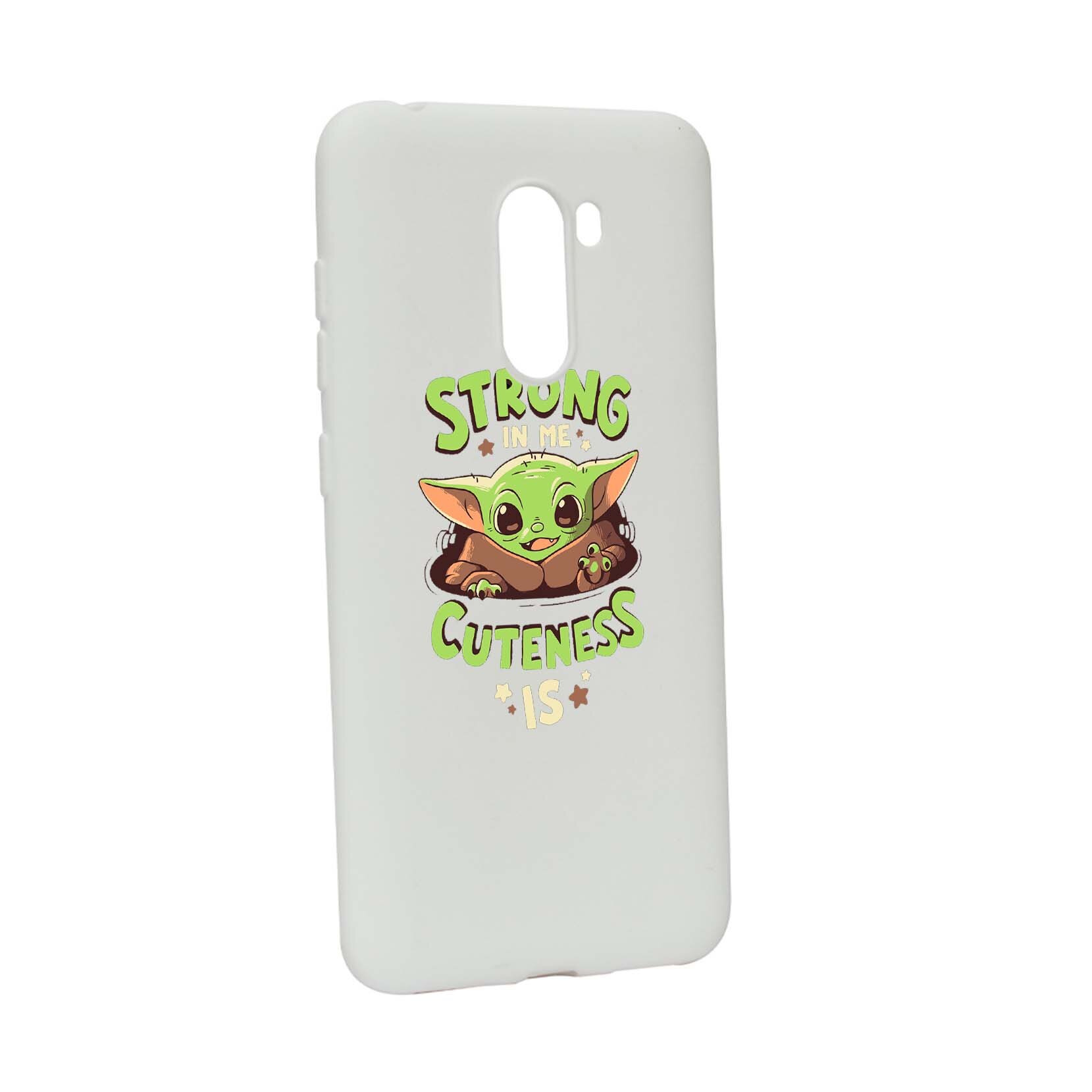 Husa de protectie Star Wars - Baby Yoda, Movie pentru Xiaomi PocoPhone F1, rezistenta la uzura, anti-alunecare, din silicon Premium, W400