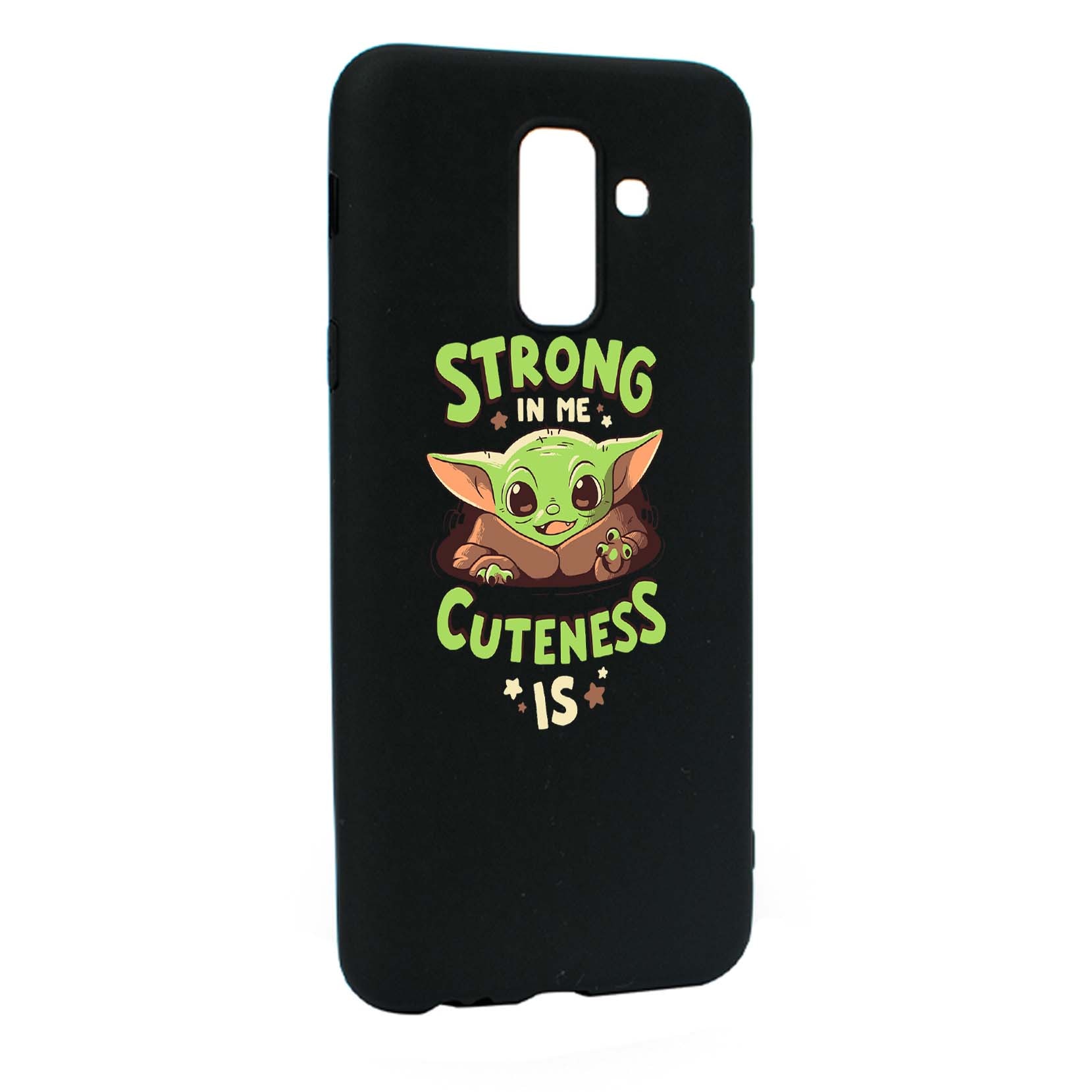 Husa de protectie Star Wars - Baby Yoda, Movie pentru Samsung Galaxy A6 PLUS / Galaxy J8 2018, rezistenta la uzura, anti-alunecare, din silicon Premium, B400