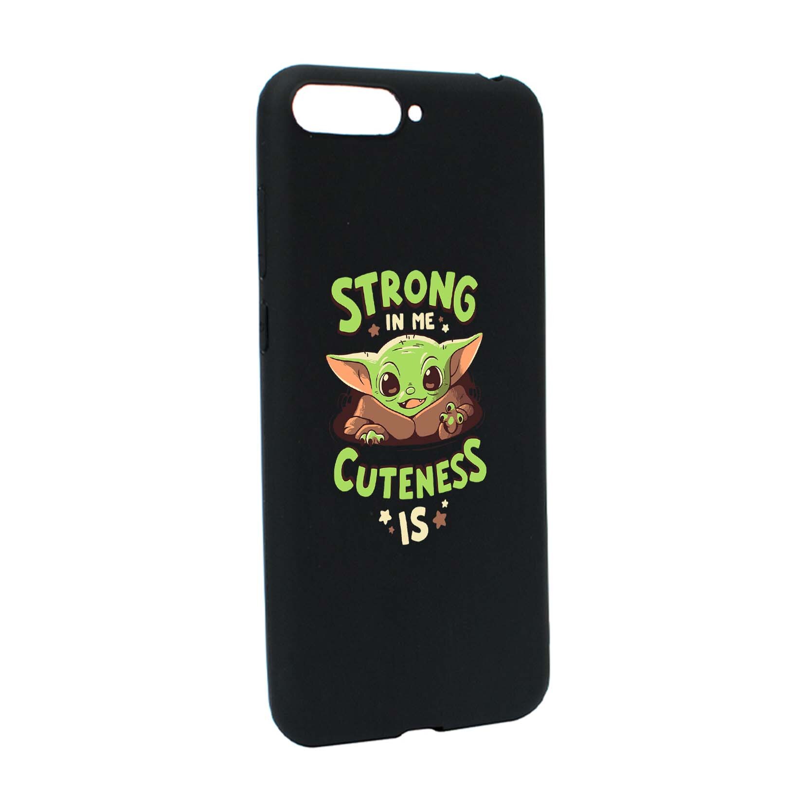 Husa de protectie Star Wars - Baby Yoda, Movie pentru Huawei Y6 2018 / Y6 Prime 2018, rezistenta la uzura, anti-alunecare, din silicon Premium, B400