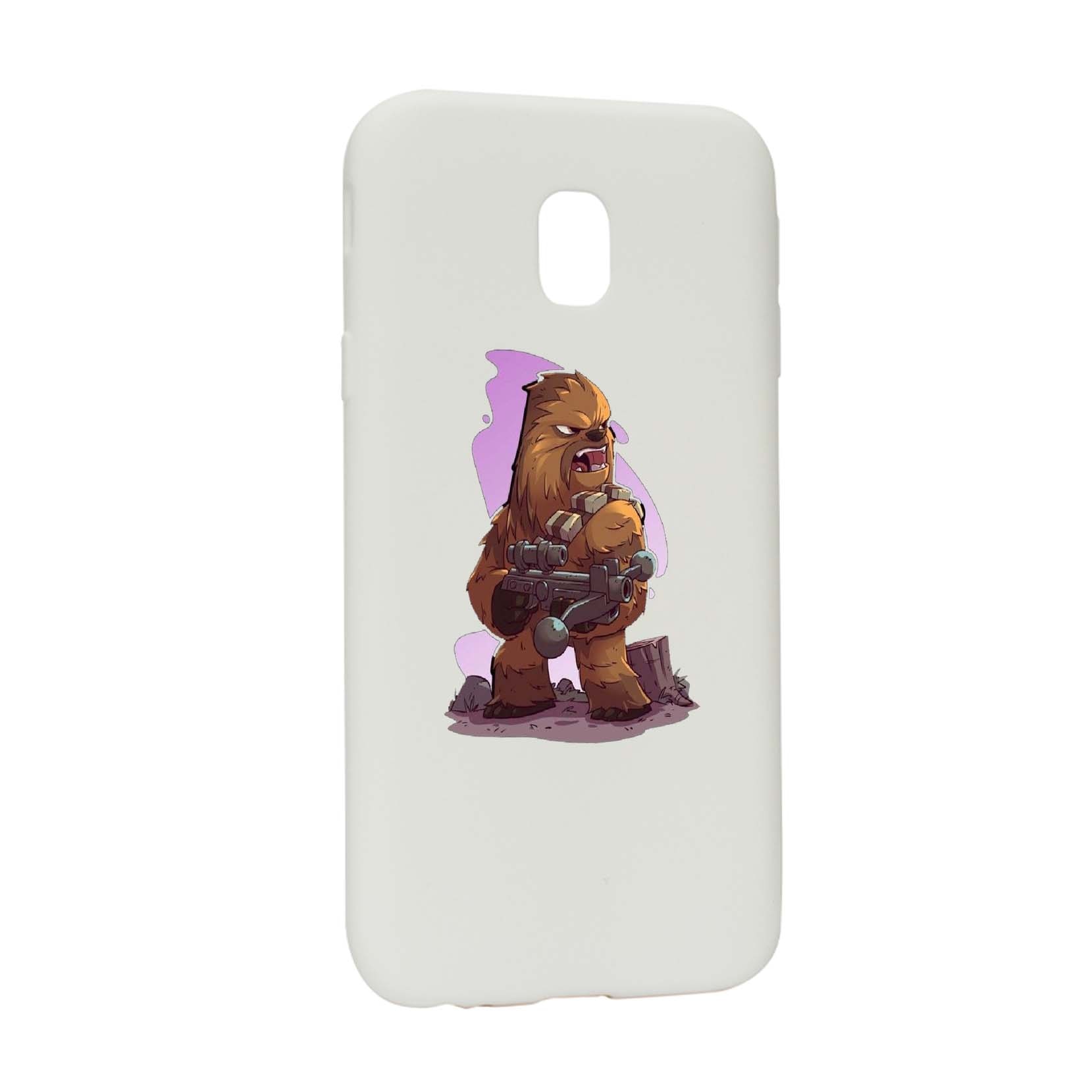 Husa de protectie Star Wars - Chewbacca, Movie pentru Samsung Galaxy J7 2018, rezistenta la uzura, anti-alunecare, din silicon Premium, W401