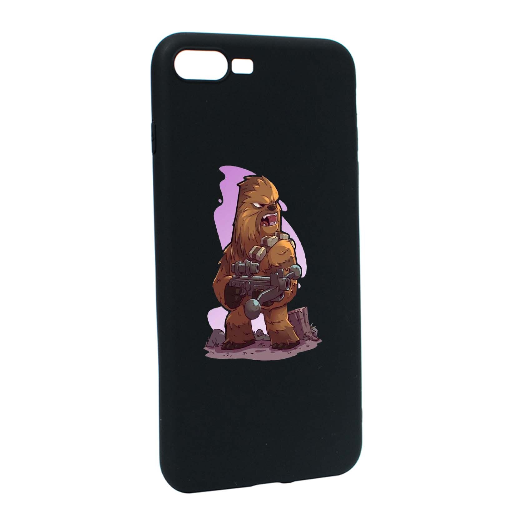 Husa de protectie Star Wars - Chewbacca, Movie pentru Apple iPhone 7 Plus / 8 Plus, rezistenta la uzura, anti-alunecare, din silicon Premium, B401