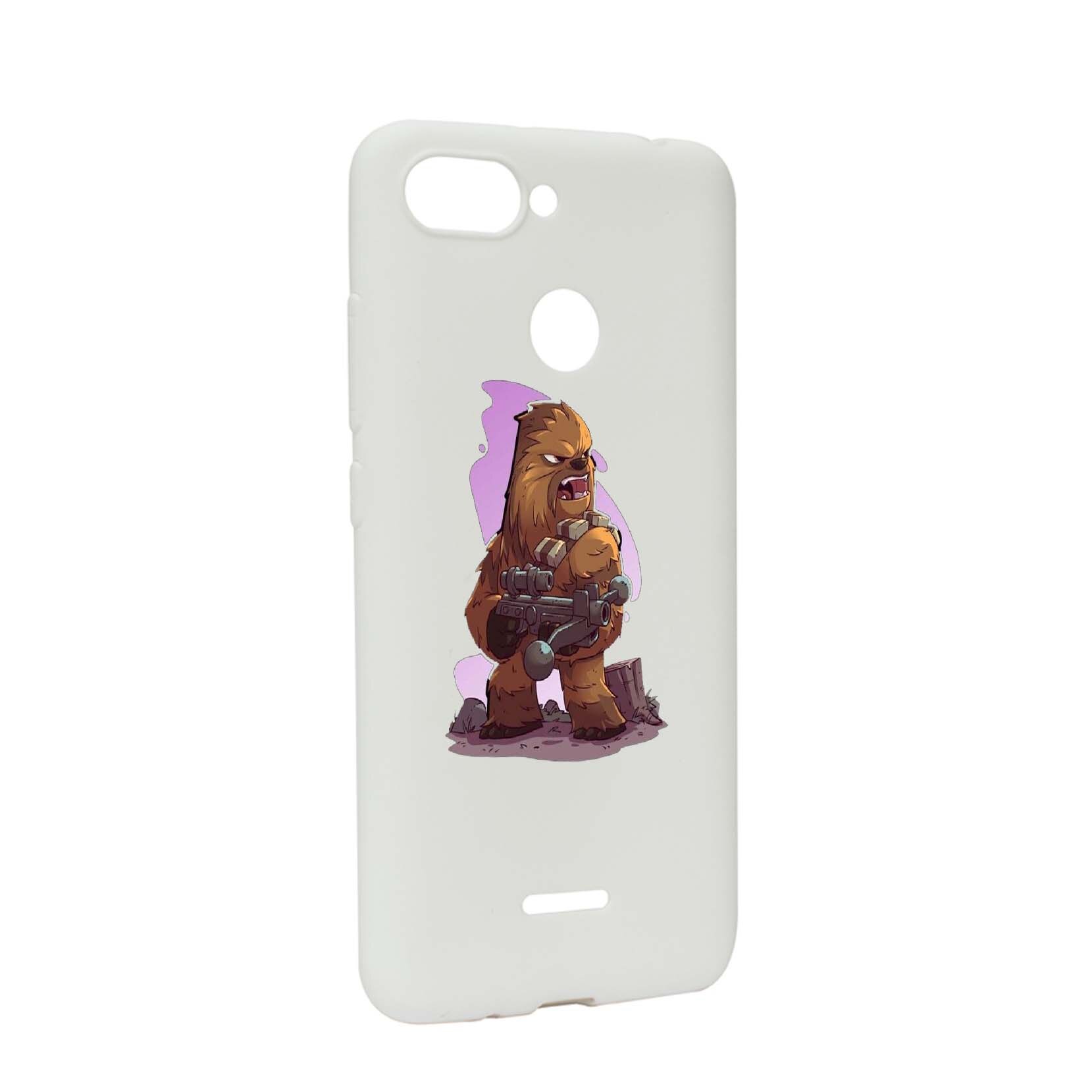 Husa de protectie Star Wars - Chewbacca, Movie pentru Xiaomi Redmi 6, rezistenta la uzura, anti-alunecare, din silicon Premium, W401
