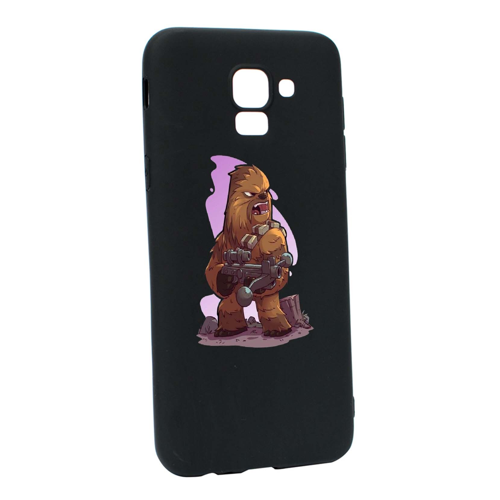 Husa de protectie Star Wars - Chewbacca, Movie pentru Samsung Galaxy J6 2018, rezistenta la uzura, anti-alunecare, din silicon Premium, B401