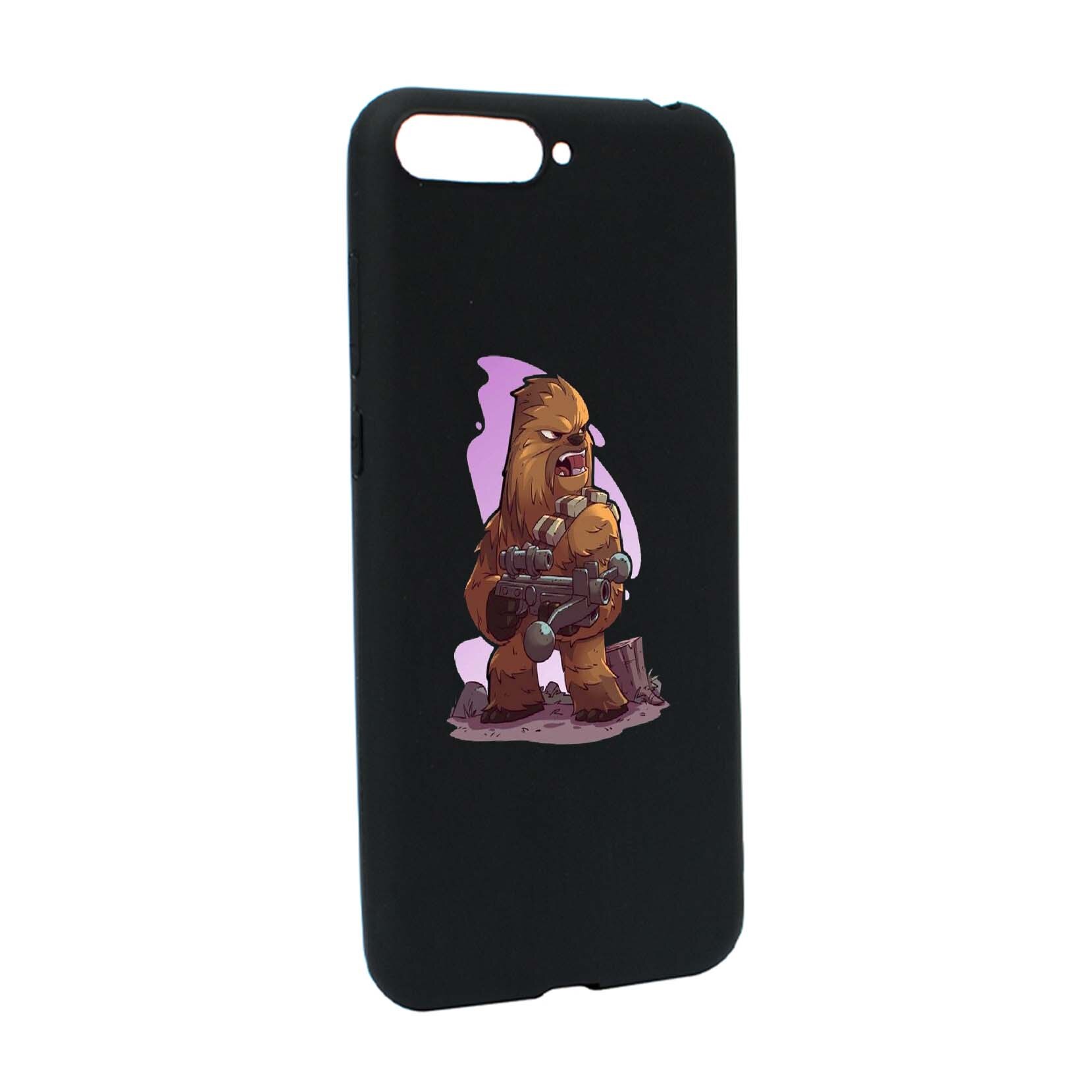 Husa de protectie Star Wars - Chewbacca, Movie pentru Huawei Y6 2018 / Y6 Prime 2018, rezistenta la uzura, anti-alunecare, din silicon Premium, B401