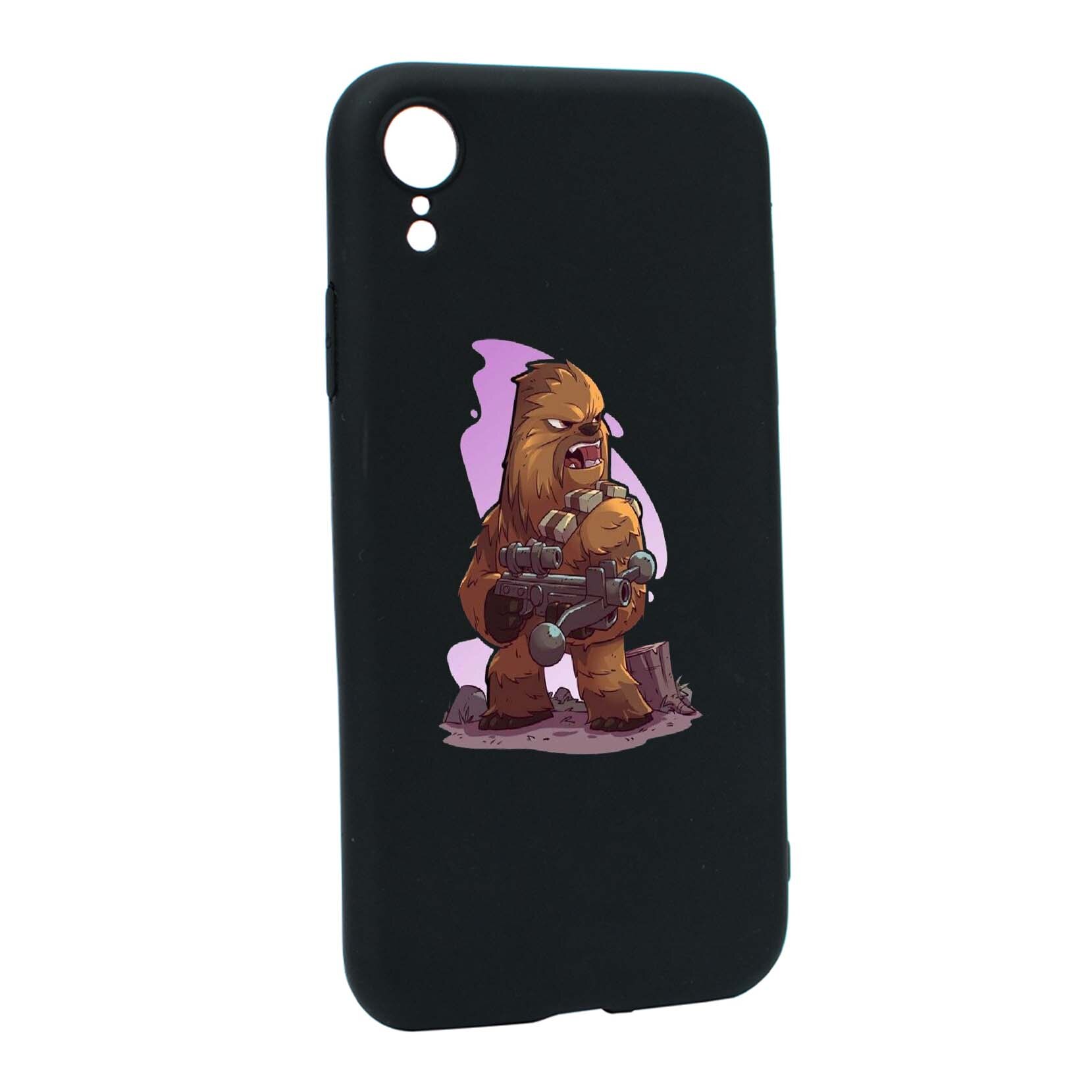 Husa de protectie Star Wars - Chewbacca, Movie pentru Apple iPhone XR, rezistenta la uzura, anti-alunecare, din silicon Premium, B401