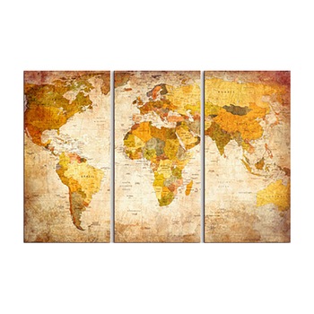 Tablou din pluta - 3 piese - Calatorie antica - 90 x 60 cm Tablou din pluta - 3 piese - Calatorie antica - 90 x 60 cm