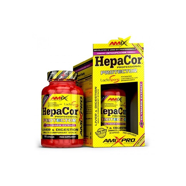 Supliment alimentar Amix Hepacor Protector pentru protectia naturala a ficatului 90 capsule