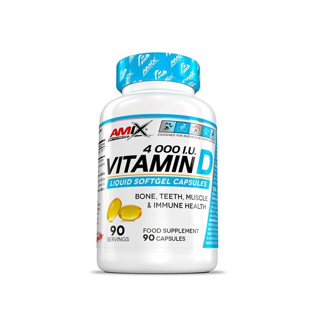 Supliment nutritiv Amix, Vitamina D, 4000 IU, 90 capsule moi