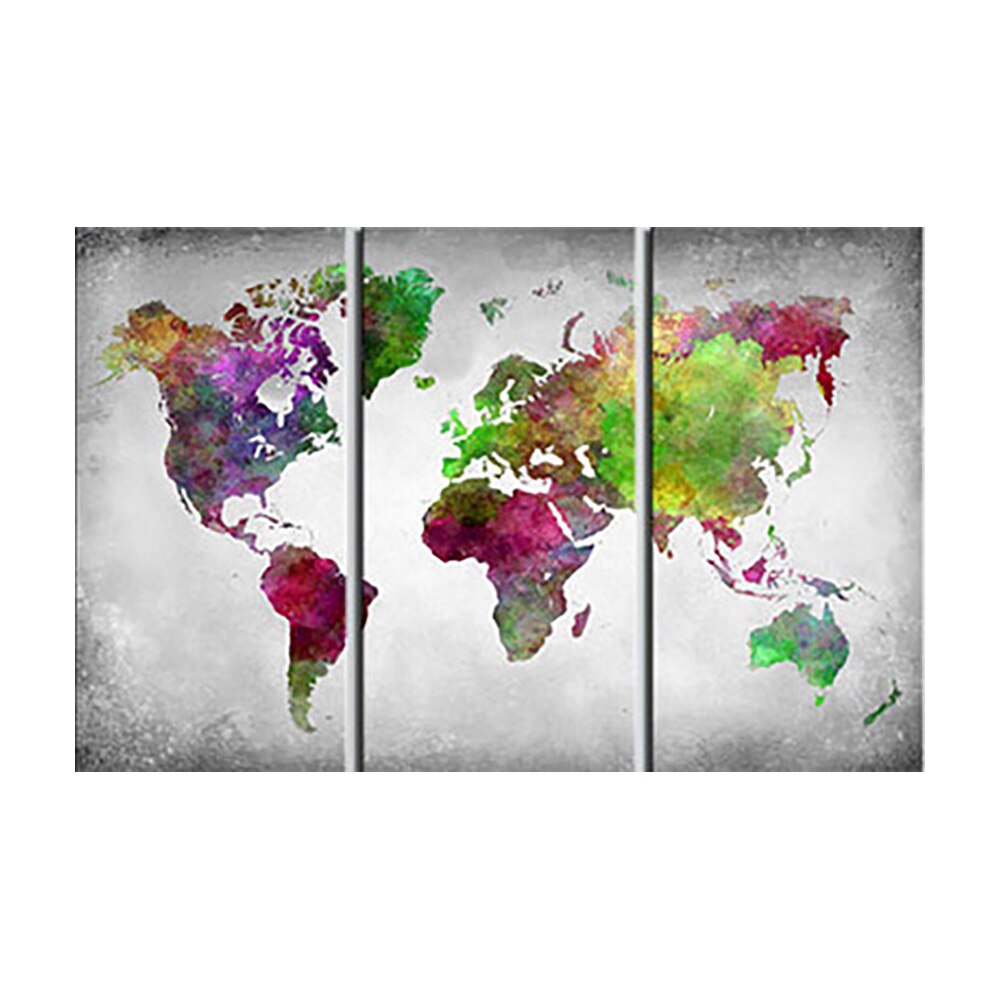 Tablou din pluta - 3 piese - Diversitatea lumii - 90 x 60 cm