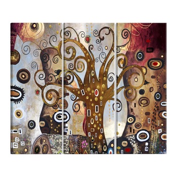 Tablou canvas 3 piese - Bucuria vietii - 90 x 60 cm Tablou canvas 3 piese - Bucuria vietii - 90 x 60 cm