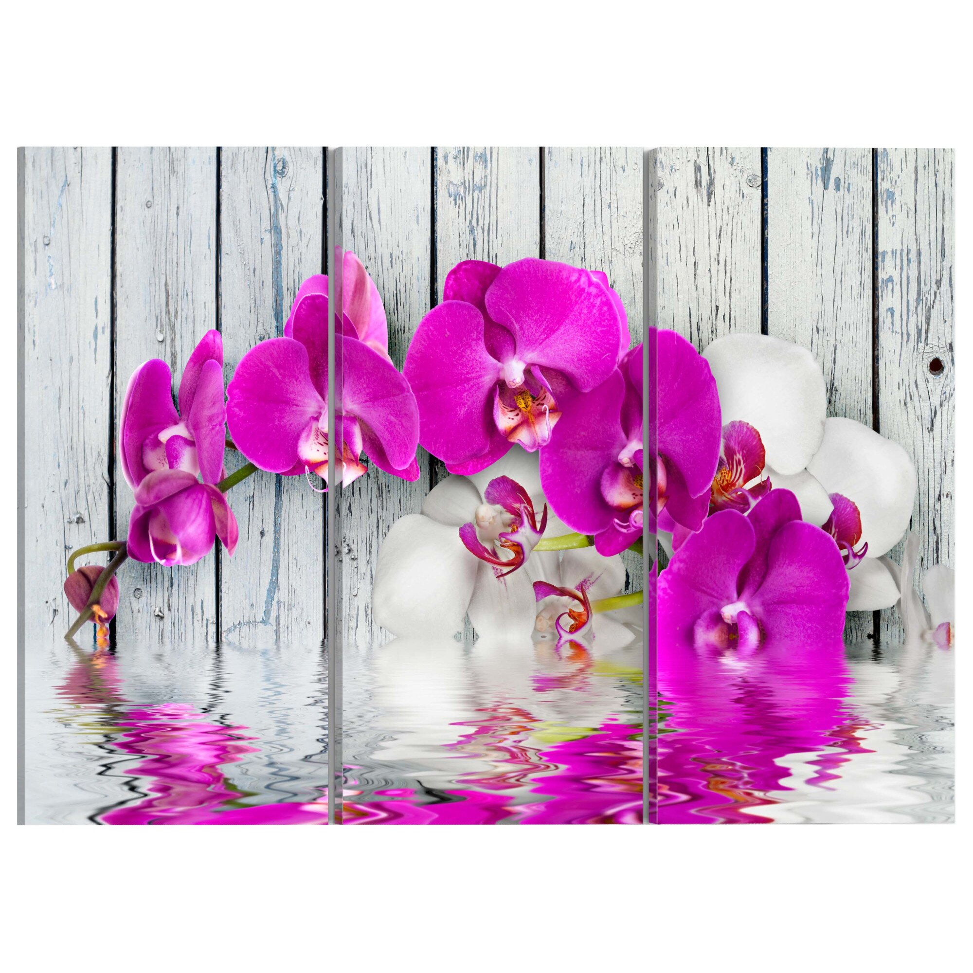 Tablou canvas 3 piese - armonie orhidee Triptic - 120 x 80 cm